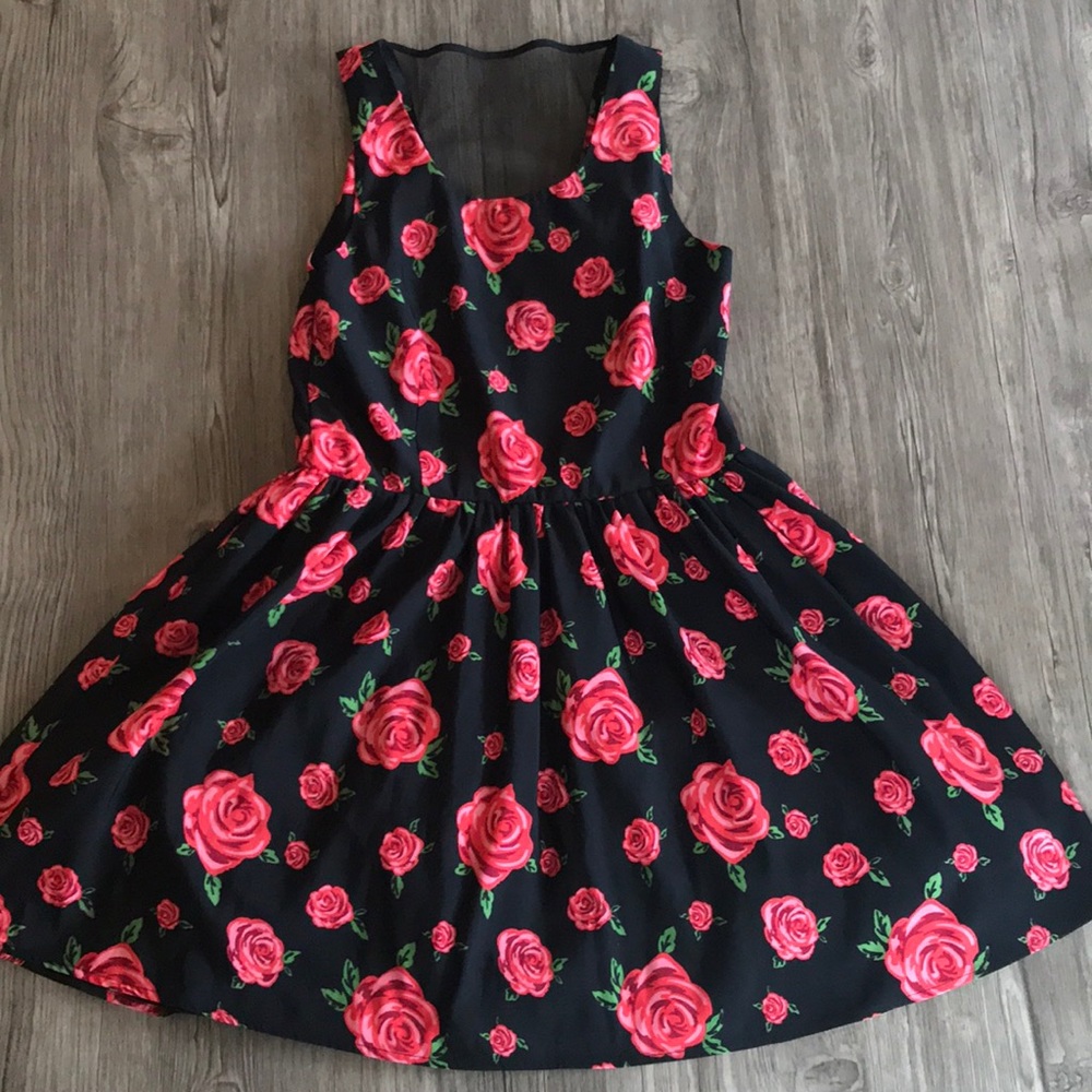 Forever 21, rose pattern dress.